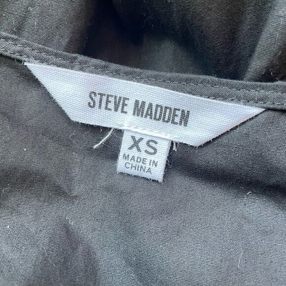 STEVE MADDEN Tie Front Cotton Ruffle Misi Dress Size XS NWOT - Picture 4 of 10